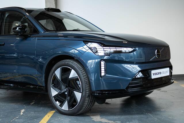 Volvo EX90 Twin Motor Performance Ultra 7p. 111 kWh | Bowers & Wilkins Premium Audio | 22" Lichtmetalen Velgen | Park Pilot Assist | Actieve Luchtvering | Stuurverwarming | Tailor Wool Blend bekleding | Google infotainment |