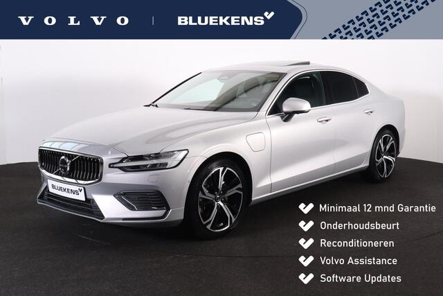 Volvo S60 Recharge T6 AWD Ultimate Bright - LONG RANGE - Panorama/schuifdak - IntelliSafe Assist & Surround - 360º Camera - Adaptieve LED koplampen - Verwarmde voorstoelen, stuur & achterbank - Parkeersensoren voor & achter - Elektr. bedienb. voorstoelen met geheug