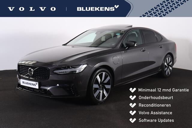 Volvo S90 T8 AWD Ultimate Dark - Schuif/kanteldak - IntelliSafe Assist & Surround - 360º Camera - Harman/Kardon audio - Adaptieve LED koplampen - Verwarmde voorstoelen, stuur & achterbank - Parkeersensoren voor & achter - Elektr. bedienb. voorstoelen met geheugen -
