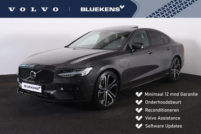 Volvo S90 T8 AWD Ultimate Dark - Luchtvering - IntelliSafe Assist & Surround - 360º Camera - Bowers & Wilkins audio - Adaptieve LED koplampen - Verwarmde voorstoelen, stuur & achterbank - Parkeersensoren voor & achter - Elektr. bedienb. voorstoelen met geheugen - H
