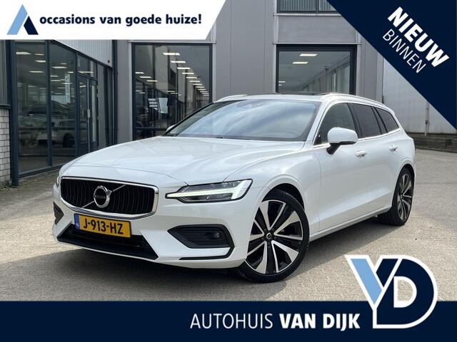 Volvo V60 2.0 B3 Business Pro | NL Auto/2e Eig./Leder/Navi/Panodak/El.Trekhaak/19"/Adapt.Cruise/Apple CarPlay-Android Auto