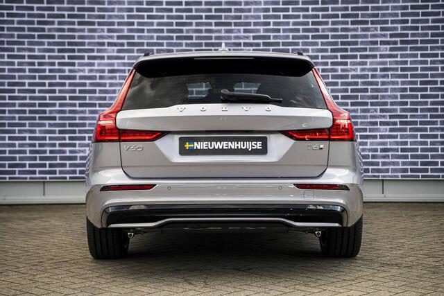 Volvo V60 2.0 T6 Plug-in hybrid AWD Plus Dark | Panoramadak | Head Up Display | Aurora Silver | Donker Glas | 360 Camera | 19" |