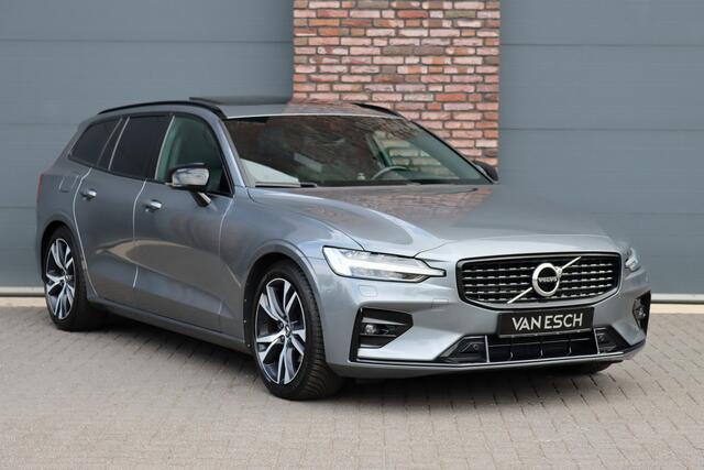 Volvo V60 2.0 B4 R-Design Aut8 | Panoramadak | Camera | Memory | Dodehoekassistent | Leder | Apple-Carplay | DAB | Stoelverwarming |