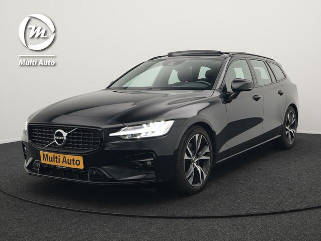 Volvo V60 B4 R-Design Automaat 198pk | Panodak | Adaptive Cruise | Camera | Lederen Sportstoelen Memory & Verwarmd | Pilot Assist | Blis | Navigatie | Stuurverwarming | Virtual | DAB |