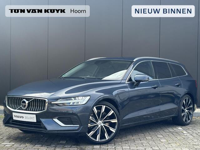 Volvo V60 2.0 T8 Twin Engine AWD Inscription / Elek. Stoelen / Trekhaak / Luchtvering / Panoramadak / Bowers & Wilkins / Camera / Leder / Stoelen+Stuur+Achterbank Verwarmd / BLIS / Carplay /