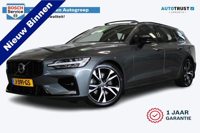 Volvo V60 2.0 B4 R-Design | Incl. 12 maanden garantie | Cruise control | 360° camera | Stoel verwarming/verkoeling | Stuurverwarming | Memory seats met massage functie | Harman/Kardon audio | Schuif/kantel dak |