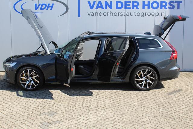 Volvo V60 2.0-250pk T5 Momentum AUTOMAAT ! Fijne comfortabele, luxe en degelijke wagen ! Autm. airco dual, elektr. panodak, elektr. achterklep, LM wielen, metallic lak, navigatie, telefoonvoorb., lederen interieur, parkeersensoren v+a, LED verlichting etc.