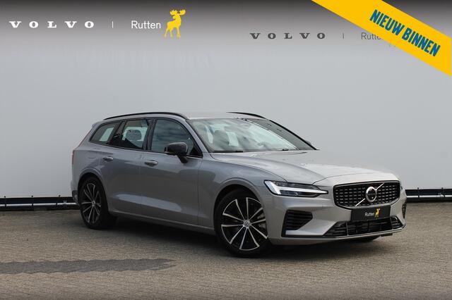 Volvo V60 T6 350PK Autm. Plug-in hybrid AWD Plus Dark Long Range / Google infotainment / Semi elekrisch wegklapbare trekhaak / Verwarmbare voorruit / Elektrisch bedienbare voorstoelen met geheugen / Verwarmbare voorstoelen