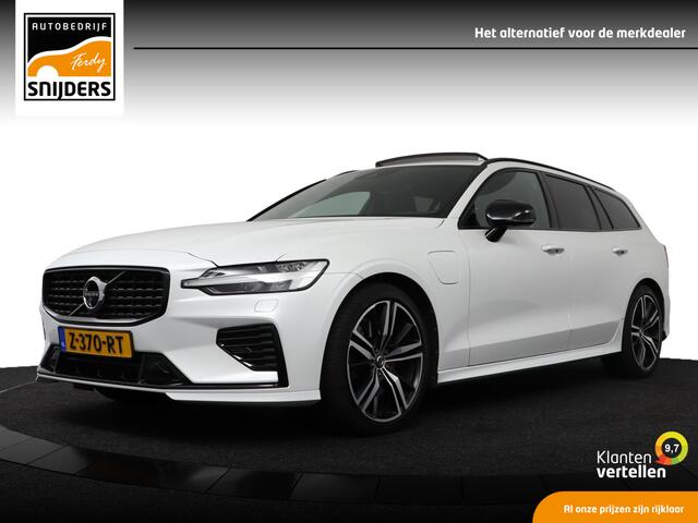 Volvo V60 2.0 T6 Recharge AWD R-Design 340 PK | 3D Camera | Trekhaak | Apple Car Play | Harman/Kardon | Panorama | Crystal White Pearl - RIJKLAAR