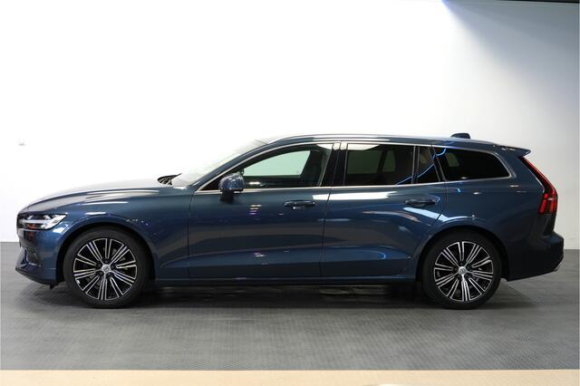 Volvo V60 2.0 B4 MHEV 145kW/197pk Aut8 Inscription ADAPT.CRUISE + NAVI SENSUS + DRIVE MODES + PILOT ASSIST + AFN.TREKHAAK + CAMERA + BLIS + LANE ASSIST + STOELVERWARMING + KEYLESS ENTRY&GO + MATRIX LED + PARKSENSOREN V&A + 18" LM-VELGEN!!