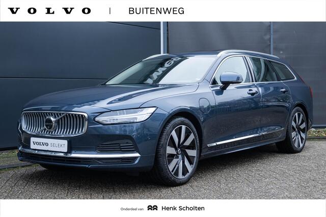Volvo V90 T6 Automaat Plug-in hybrid AWD Ultra Bright | Panoramadak|Alarmklasse 3|Rondomzicht Camera| Interieur Voorverwarming| Premium Audio by Harman en Kardon| Head Up Display| Keyless Entry.