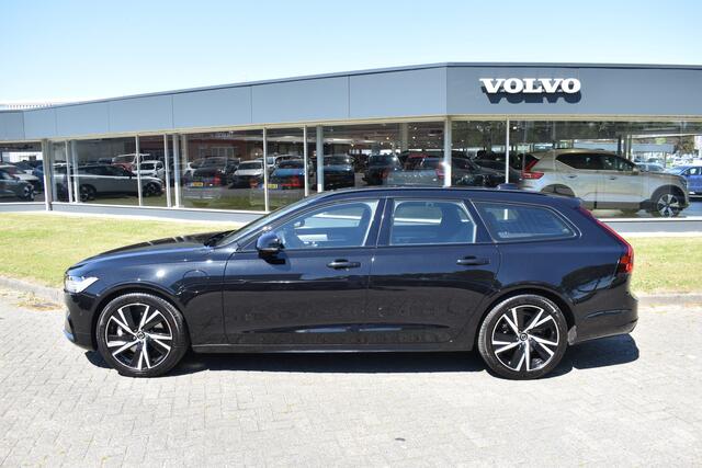 Volvo V90 T8 390PK AWD R-Design HUD | H&K | Trekhaak | Luchtvering | 360 camera | 19"LMV