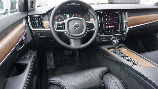 Volvo V90 2.0 T6 320PK AWD Inscription Pano.Dak Bowers & Wilkens Elek.Trekhaak 360-view Stoelverkoeling *Crystal White Pearl* 71723km *Uniek*