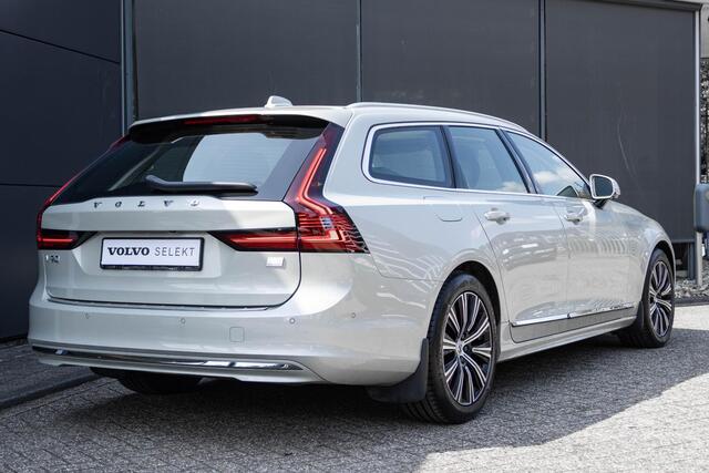 Volvo V90 T6 Automaat AWD Inscription Exclusive | Panoramisch schuif-/kantel dak | Nappa Leder met ventilatie | Grafisch Head-up Display | 4 Camera's | Premium Audio by Harman Kardon | Verwarmbare voerstoelen en Stuur | Massagefunctie in de voerstoelen | Familie Li