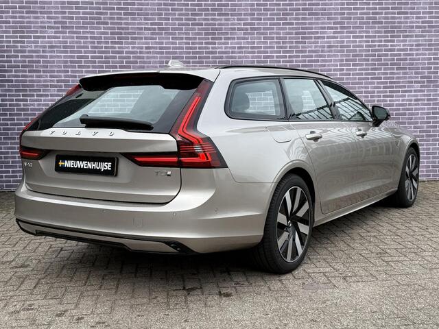Volvo V90 2.0 T8 Plug-in hybrid AWD Ultra Dark | Nieuw Binnen | Trekhaak | Schuif/kantel dak | Memory | Head up display | Stoelverwarming V+A | Stuurverwarming |