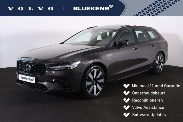 Volvo V90 T8 Recharge AWD Ultra Dark - Panorama/schuifdak - IntelliSafe Assist & Surround - 360º Camera - Harman/Kardon audio - Adaptieve LED koplampen - Verwarmde voorstoelen, stuur & achterbank - Parkeersensoren voor & achter - Elektr. bedienb. voorstoelen met ge