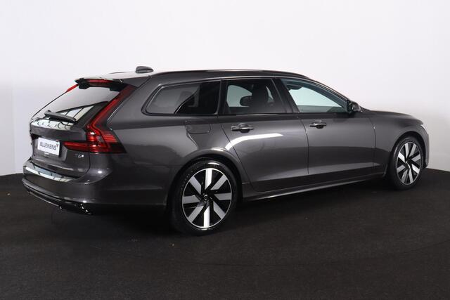 Volvo V90 T6 Recharge AWD Plus Dark - LONG RANGE - IntelliSafe Assist & Surround - 360º Camera - Harman/Kardon audio - Adaptieve LED koplampen - Verwarmde voorstoelen, stuur & achterbank - Parkeersensoren voor & achter - Elektr. bedienb. voorstoelen met geheugen - 