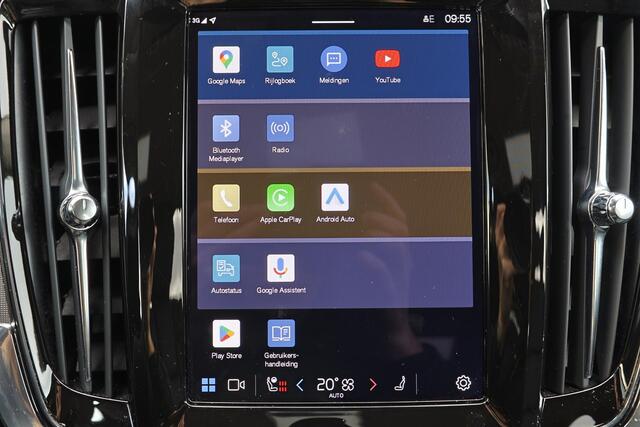 Volvo V90 T6 Recharge AWD Plus Dark - LONG RANGE - IntelliSafe Assist & Surround - 360º Camera - Harman/Kardon audio - Adaptieve LED koplampen - Verwarmde voorstoelen, stuur & achterbank - Parkeersensoren voor & achter - Elektr. bedienb. voorstoelen met geheugen - 