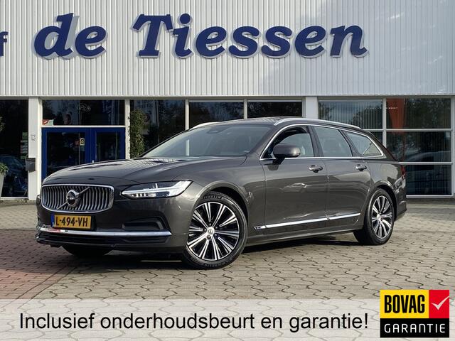 Volvo V90 2.0 B5 Inscription Pano, Leer, Trekhaak, Rijklaar met beurt & garantie!