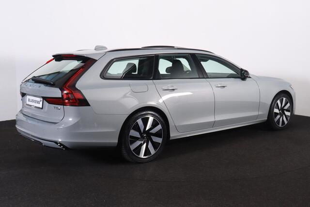 Volvo V90 T8 Recharge AWD Ultra Dark - Panorama/schuifdak - IntelliSafe Assist & Surround - 360º Camera - Harman/Kardon audio - Adaptieve LED koplampen - Verwarmde voorstoelen, stuur & achterbank - Parkeersensoren voor & achter - Elektr. bedienb. voorstoelen met ge