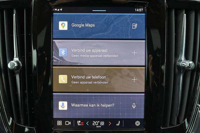 Volvo V90 T6 Recharge AWD Plus Dark - IntelliSafe Assist & Surround - 360º Camera - Harman/Kardon audio - Adaptieve LED koplampen - Verwarmde voorstoelen, stuur & achterbank - Parkeersensoren voor & achter - Elektr. bedienb. voorstoelen met geheugen - Extra getint 