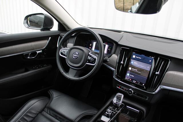 Volvo V90 2.0 T6 AWD Inscription Exclusive | Incl. 12 maanden garantie | Trekhaak | Schuif/kantel dak | Apple carplay | Harman/Kardon | Head-up display | Stoelverwarming + ventilatie | Stuurverwarming | Stoelverwarming achter |