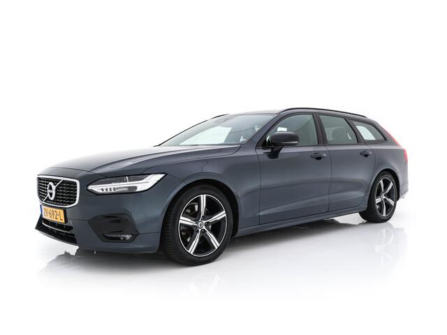 Volvo V90 2.0 D4 R-Design (INCL-BTW) LEATHER-FABRIC | DIGI-COCKPIT | FULL-LED | HEATED-SPORTSEATS | LANE-ASSIST | NAVI-FULLMAP | CAMERA | DAB+ | PRIVACY-GLASS | ECC | PDC | TOWBAR | 19''ALU*