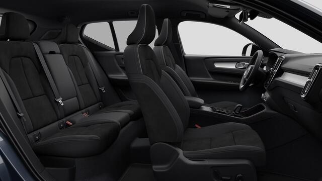 Volvo XC40 B4 Plus Black Edition 197 pk | Extra getint glas | 20" velgen | Connect suède-textiel/Microtech-bekleding | Google Maps en Google Play Store