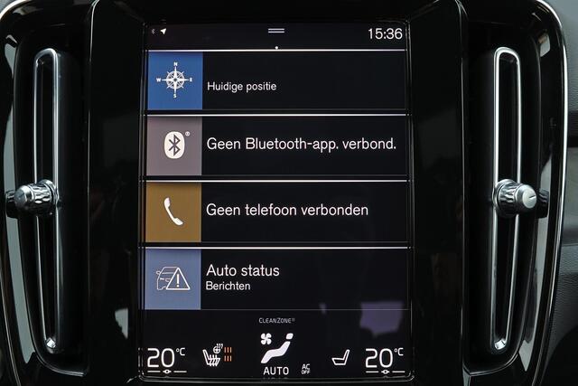 Volvo XC40 T4 Recharge Plus Bright - Harman/Kardon audio - Parkeercamera achter - Verwarmde voorstoelen & stuur - Parkeersensoren voor & achter - Elektr. bedienb. voorstoelen met geheugen links - Draadloze tel. lader - Cruise control - 19' LMV