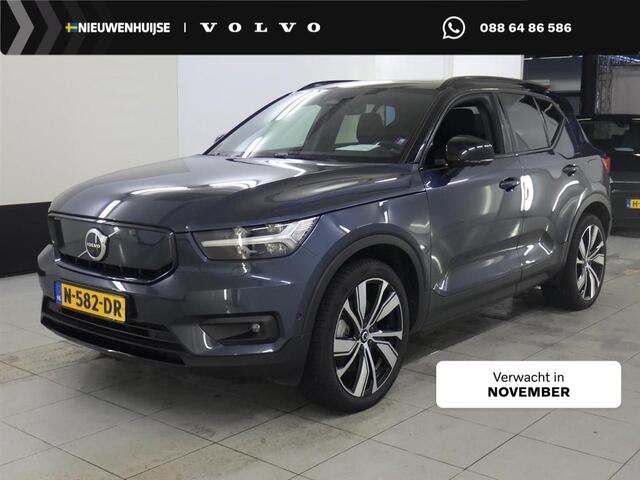 Volvo XC40 Recharge Twin Pro | Trekhaak | Leder | Adaptieve cruise controle | Blis | Panorama Schuifdak | 360º Camera | Harman/Kardon | Adaptive LED koplampen | Memory | VOL