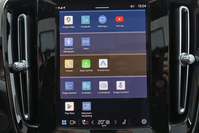 Volvo XC40 Recharge Twin Ultimate 82 kWh - Panorama/schuifdak - IntelliSafe Assist & Surround - 360º Camera - Harman/Kardon audio - Verwarmde voorstoelen & stuur - Parkeersensoren voor & achter - Elektr. bedienb. voorstoelen met geheugen links - Wollen bekleding - D