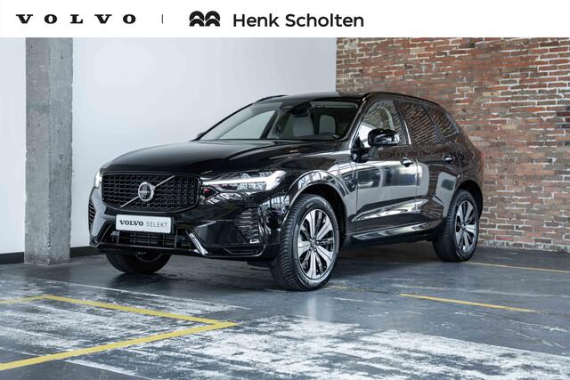 Volvo XC60 T6 Automaat Plug-in hybrid AWD Plus Dark | Harman Kardon premium audio | Blond lederen bekleding | Panoramadak | Google infotainment | 4-seizoenenbanden | Adaptive cruise control | Semi-electrische wegklapbare trekhaak | 360° parkeercamera | Parkeersensor
