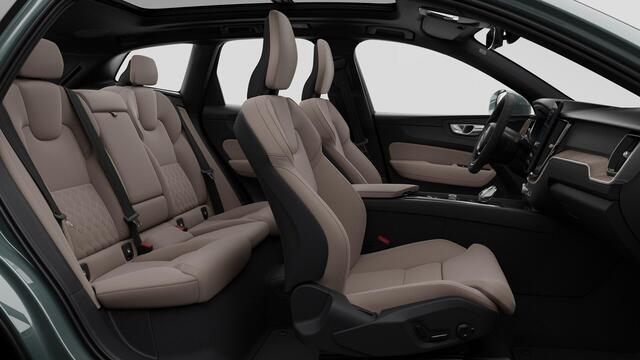 Volvo XC60 T6 Plug-in hybrid AWD Plus Bright | Longe Range | Google | Schuif-/Kanteldak | Head-Up Display | 360 Camera | Elek. Achterklep | Adaptieve Cruise | Keyless | Zitverlenging | Stoel-/Stuurverwarming | Pilot Assist | Elek. Stoelen | Memory | 21" Lm