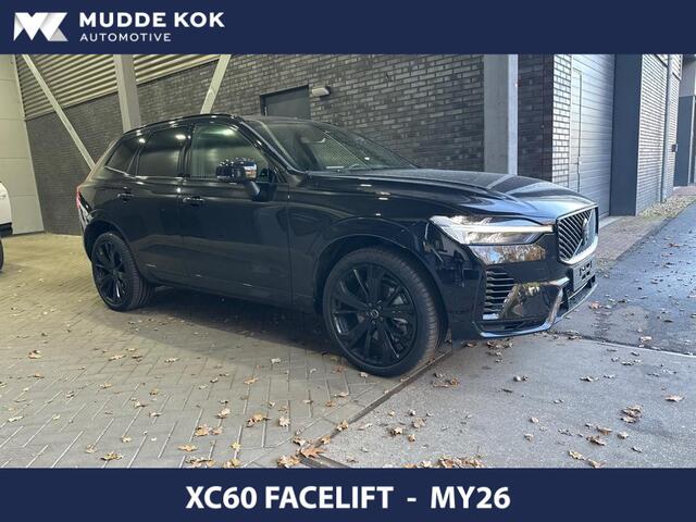 Volvo XC60 T6 Plug-in hybrid Plus Black Edition | FACELIFT | MY2026! | Luchtvering | Head-Up | 360° Camera | ACC