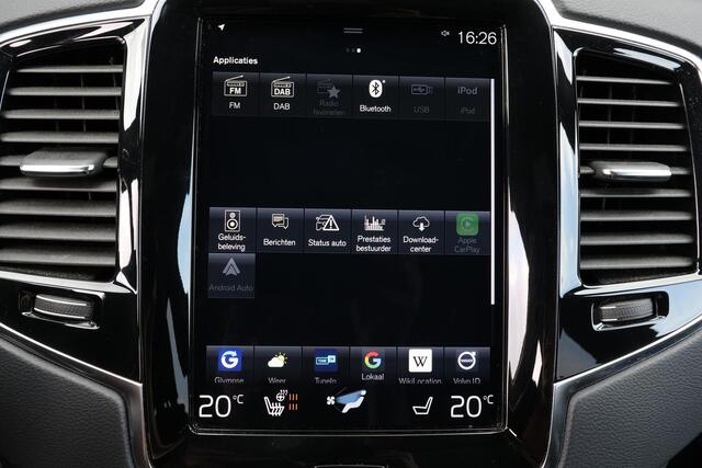 Volvo XC90 T8 Recharge AWD R-Design - Luchtvering - Panorama/schuifdak - IntelliSafe Assist & Surround - Bowers & Wilkins audio - 360º Camera - Adaptieve LED koplampen - Verwarmde voorstoelen, stuur & achterbank - Draadloze tel. lader - Head up display - Apple Carpl