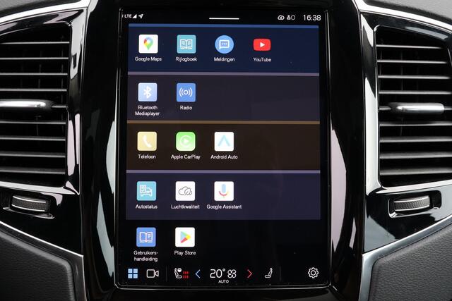 Volvo XC90 T8 Recharge AWD Ultra Bright - LONG RANGE - Panorama/schuifdak - IntelliSafe Assist & Surround - Harman/Kardon audio - Adaptieve LED koplampen - Parkeercamera achter - Verwarmde voorstoelen, stuur & achterbank - Parkeersensoren voor & achter - Elektr. bed