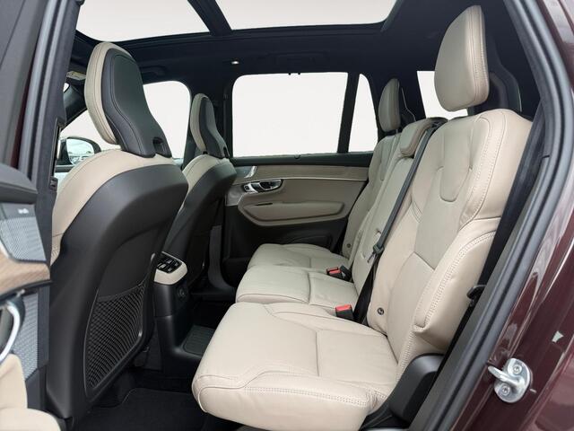 Volvo XC90 2.0 T8 Plug-in hybrid AWD Ultra Dark | Mulberry Red | Luchtvering | Bowers & Wilkins Audio | Massagefunctie voorstoelen |