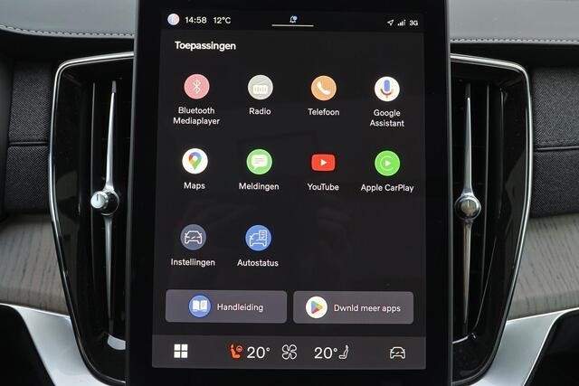 Volvo XC90 T8 Recharge AWD Ultra Dark - Luchtvering - Panorama/schuifdak - IntelliSafe Assist & Surround - 360º Camera - Bowers & Wilkins audio - Verwarmde voorstoelen, stuur & achterbank - Parkeersensoren voor & achter - Elektr. bedienb. voorstoelen met geheugen - 