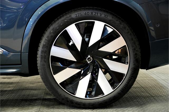 Volvo XC90 2.0 T8 AWD 335kW/455pk Aut8 Recharge Long Range Ultimate Bright LUCHTVERING + PANORAMADAK + HARMAN/KARDON + STOELVERWARMING V&A + STUURVERWARMING + STOELVENTILATIE + ADAPT.CRUISE + BLIS + GOOGLE DASH&SERVICES + 360 CAMERA + PARKSENSOREN + 21" LM-VELGEN!!